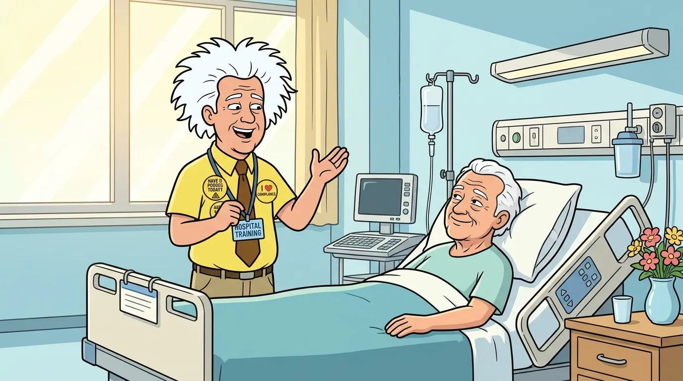 Raggsy the hospital trainer illustrating MEMO VI: Scripts